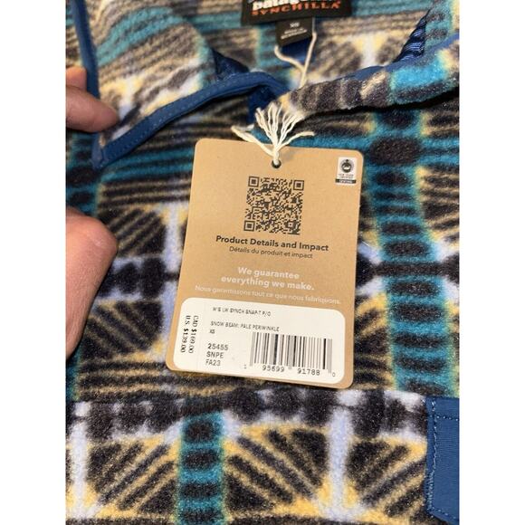 PATAGONIA LIGHTWEIGHT SYNCHILLA SNAP T PULLOVER Size X-Small Snow Beam - Picture 6 of 9
